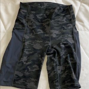 Fabletics camo biker sports
